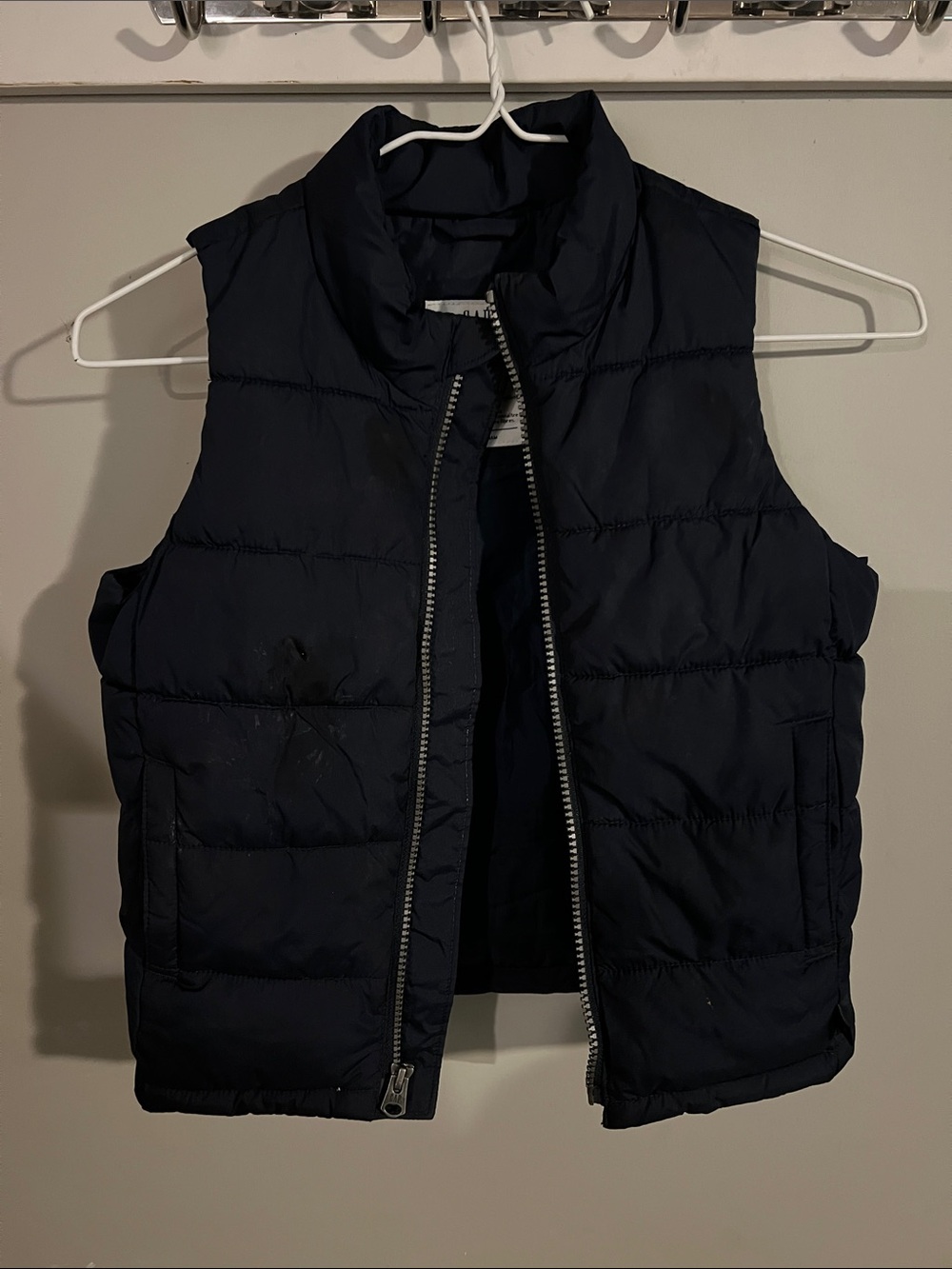 GAP Navy Quilted Puffer Vest for Kids